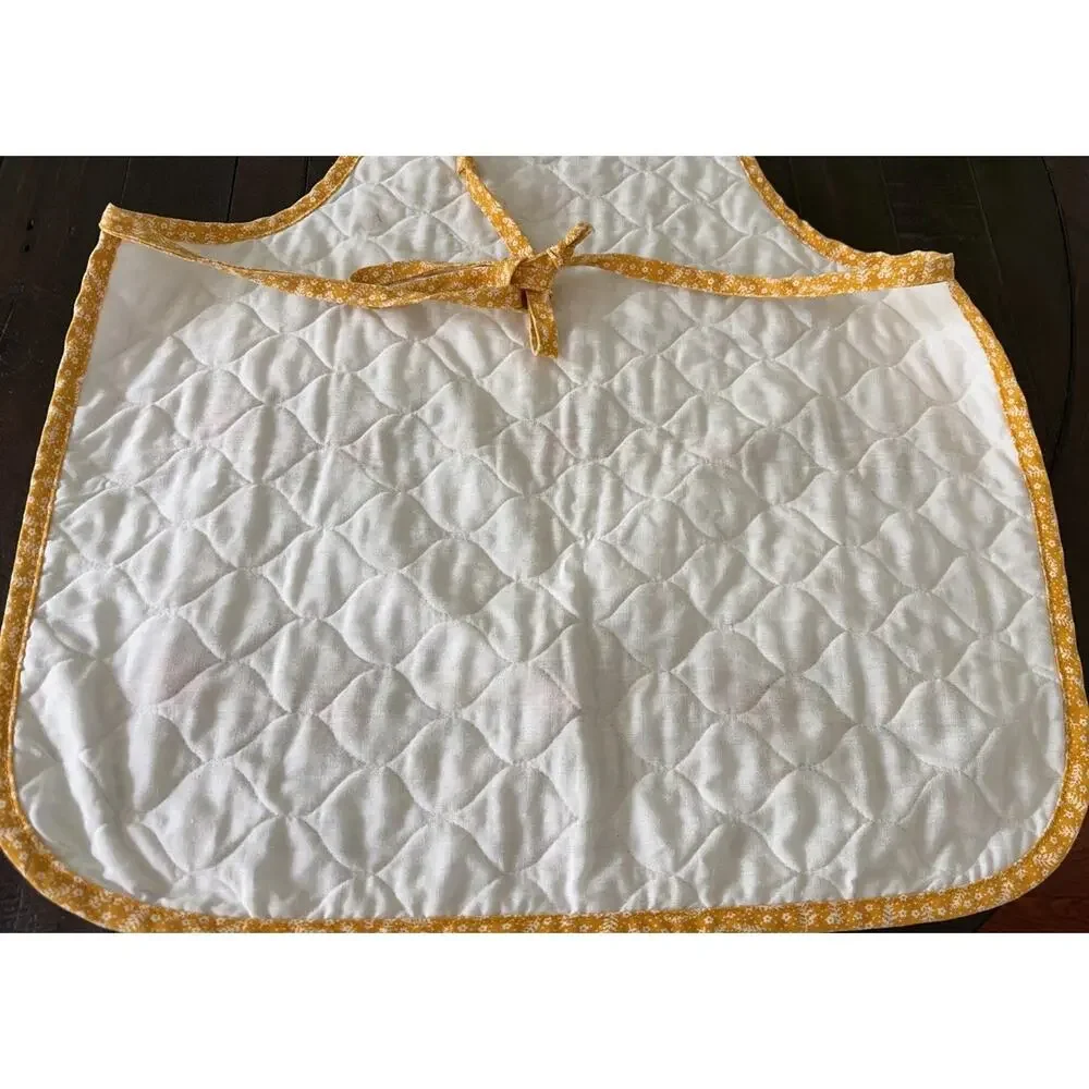 Vintage Spice of Life Quilted Kitchen Apron French Herb Fruit Cottagecore 1970’s